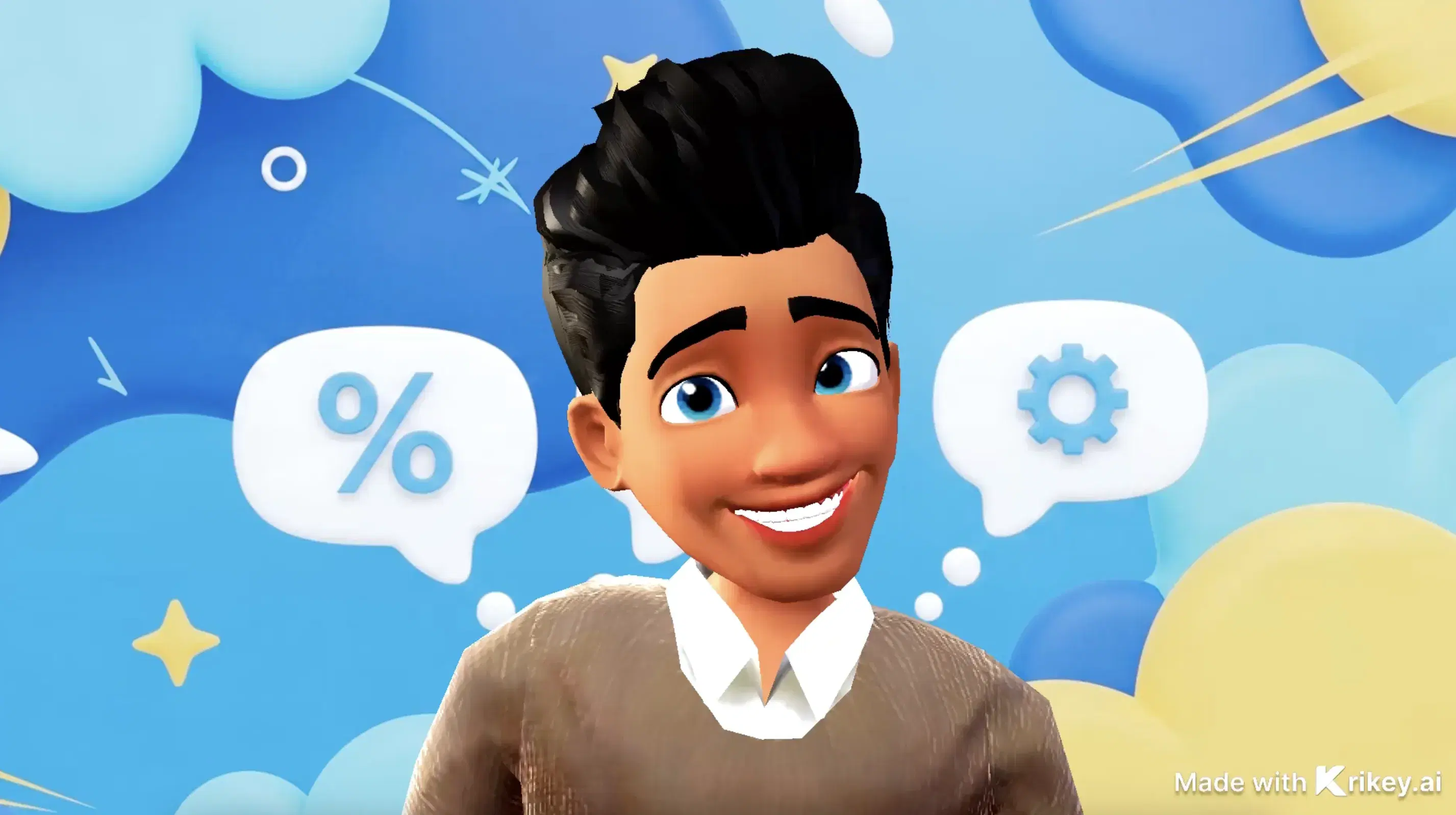 Vídeo de Música Animado para Marketing de Negócios - Krikey AI