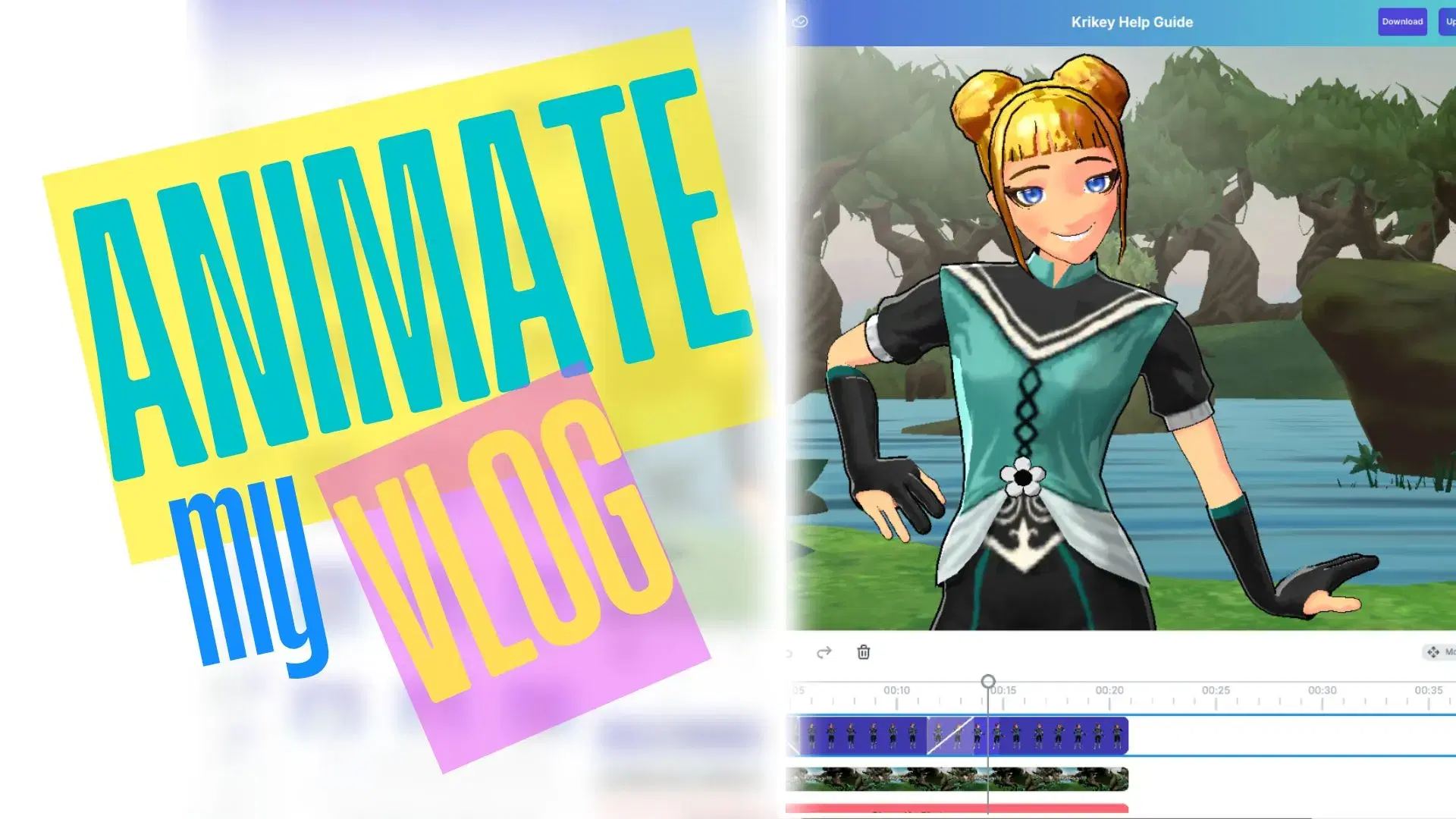 VTuber-YouTube-Intro-Animationsvorlage - Krikey AI